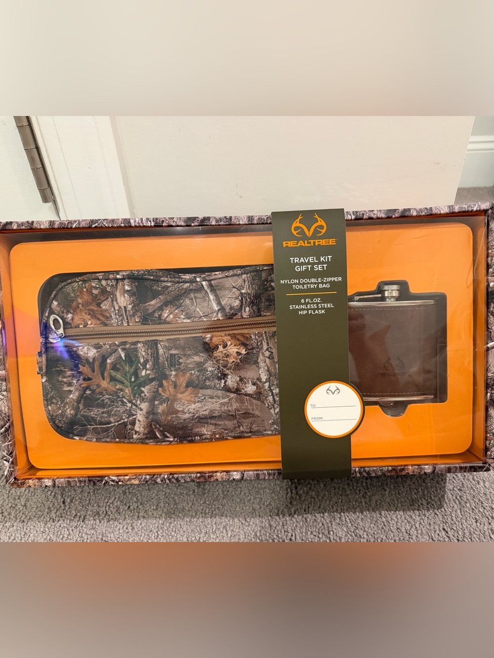 Realtree Camo Travel Kit Gift Set - Brown Camo